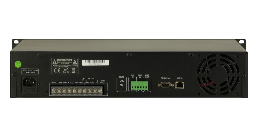 T-67500B IP мережевий аудіопідсилювач класу D, потужності 500 Вт