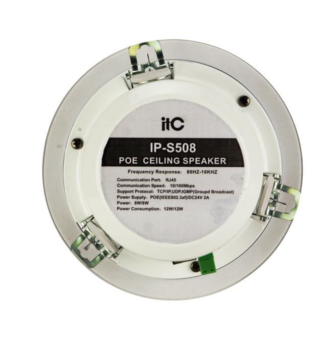 IP-S508 Стельовий динамік IP, блок живлення POE або DC12V, 8 Вт