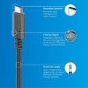 PI6000-050 Активний кабель USB-C до USB-C з E-маркером - USB 3.2 Gen2x1, 3A, 10 Гбіт/с - PureInstall 5.00m