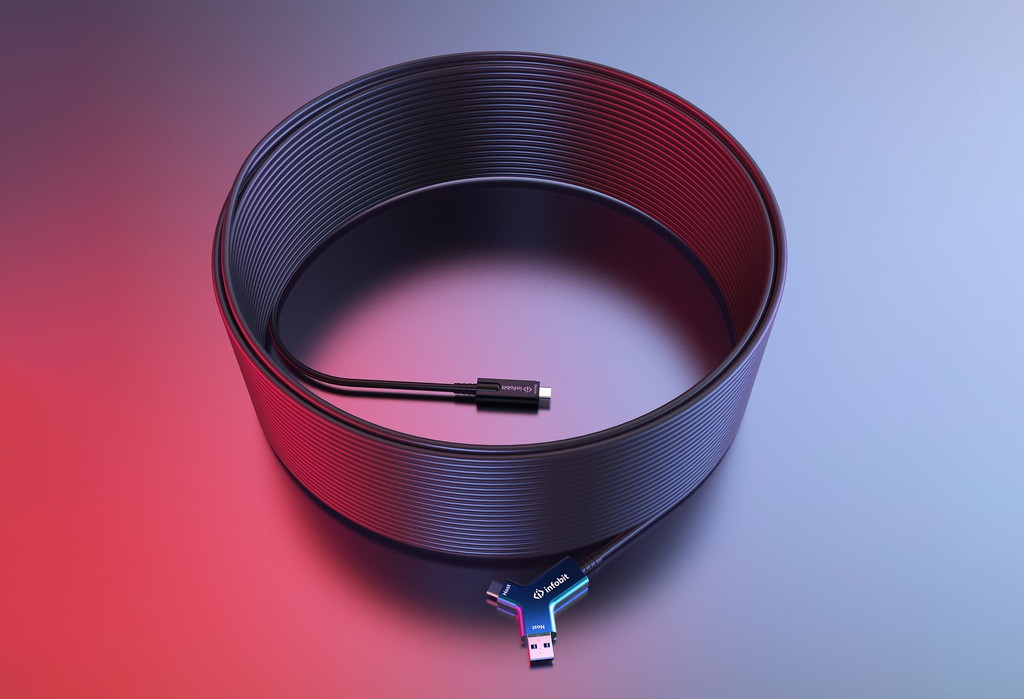 iFiber Y10 Активний оптоволоконний кабель USB 3.2 A+C до C, 10 Гбіт/с, 10m