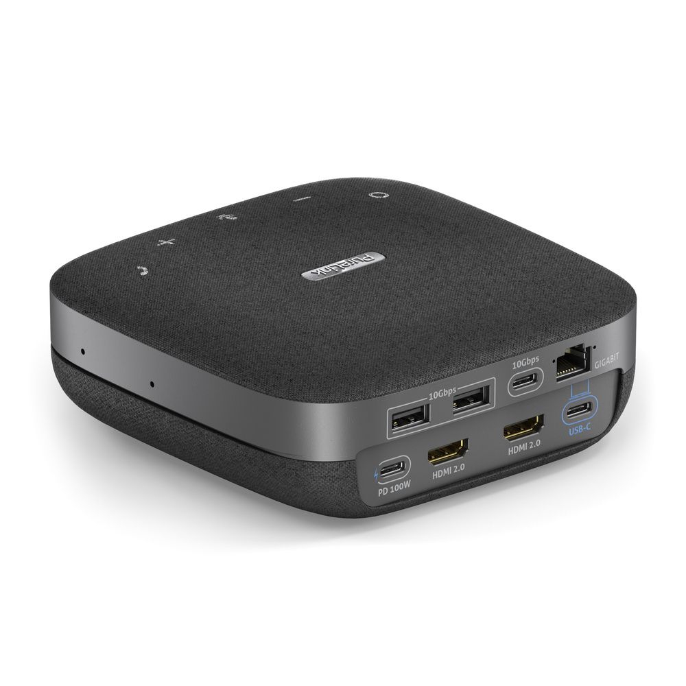 VL-SD200 Док-станція 10-в-1 USB-C з динаміком та вбудованим гучномовцем, 2x HDMI 2.0 4K60, USB-C 3.2 Gen2 100W PD 10Gbps, 4x USB, 1x Ethernet