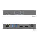 PT-HUB-100 Док-станція ProAV USB-C в режимі - 4K (60 Гц 4:4:4) USB-C + 100 Вт PD Подвійний вихід 4K HDMI, USB3.2 і Ethernet
