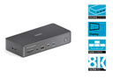 VL-D230DL Док-станція 18-в-1 USB-C DisplayLink-1x HDMI 2.1 8K30, 2x HDMI 2.0 4K60, 1x DP 1.4.,2x DP